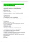 North Carolina Medicare Supplement and Long-Term Care Exam Questions and Answers