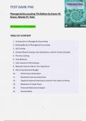 Managerial Accounting 7th Edition &ndash; Karen W&period; Braun & Wendy M&period; Tietz &ndash; All Chapters 1&ndash;15 &ndash; Complete Test Bank with Questions and Answers