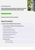 Using and Understanding Mathematics&colon; A Quantitative Reasoning Approach 8th Edition &ndash; Jeffrey Bennett & William L&period; Briggs &ndash; All Chapters 1&ndash;12 &ndash; Complete Test Bank with Questions and Answers