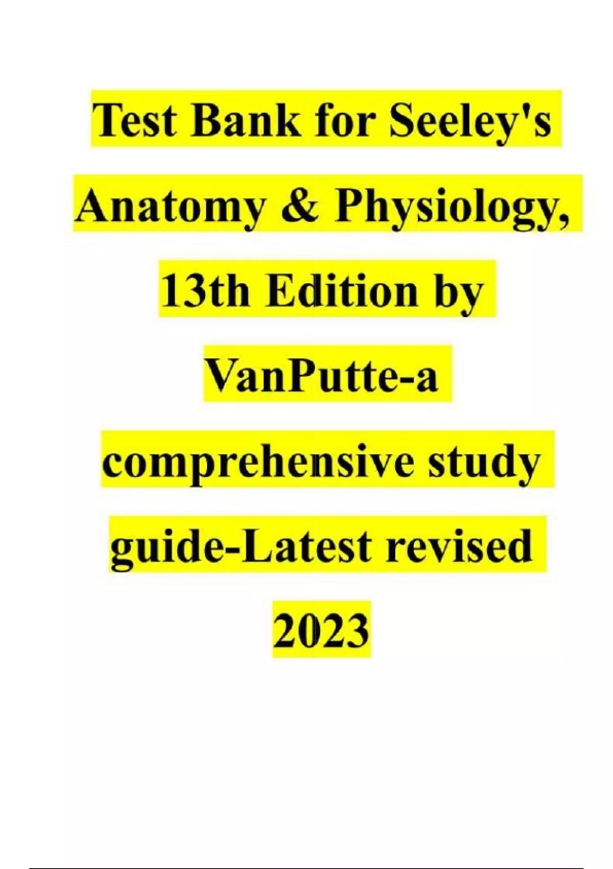 Anatomy & Physiology – Seeley's Anatomy & Physiology, 13th Edition by ...