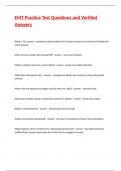EMT Practice Test Questions and Verified Answers