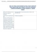 NUR 254 FINAL EXAM NEWEST ACTUAL EXAM COMPLETE  EXAM QUESTIONS AND CORRECT DETAILED ANSWERS  &lpar;VERIFIED ANSWERS&rpar; ALREADY GRADED A&plus; BRAND  NEW&excl;&excl; 