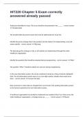 HIT220 Chapter 5 Exam correctly answered already passed
