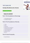 Sociology 18th Edition &ndash; John J&period; Macionis &ndash; All Chapters 1&ndash;25 &ndash; Complete Test Bank with Questions and Answers