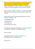 BCHM 451- GLYCOLYSIS EXAM QUESTIONS AND ANSWERS 2024&sol;2025 LATEST UPDATED  A COMPLETE EXAM SOLUTION ALL ANSWERS CORRECT DETAILED BEST GRADED TO SCORE A&plus; FOR SUCCESS