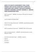 GNRS 578 HEALTH ASSESSMENT FINAL EXAM NEWEST 2025 ACTUAL EXAM WITH COMPLETE QUESTIONS AND CORRECT DETAILED ANSWERS &lpar;VERIFIED ANSWERS&rpar; ALREADY GRADED A&plus; &lpar;BRAND NEW&rpar; GUARANTEED PASS