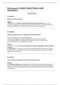 McKissock USPAP QUESTIONS AND ANSWERS
