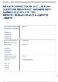 MB ASCP CONNECT EXAM &sol;ACTUAL EXAM  QUESTIONS AND CORRECT ANSWERS WITH  RATIONALES &lpar;100&percnt; VERIFIED  ANSWERS&vert;ALREADY GRADED A&plus;&sol;NEWEST  UPDATE