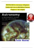 Test Bank For Astronomy A Beginners Guide to the Universe 7th edition by Chaisson