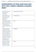 SCRIBEAMERICA OP FINAL EXAM 2024&sol;2025  WITH 100&percnt; CORRECT ANSWERS&vert;A GRADED&vert;  NEW&excl;&excl;