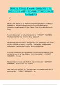 BIO121 FINAL EXAM&colon; BIOLOGY 121&comma; 2025&sol;2026 WITH CORRECT&sol;ACCURATE ANSWERS