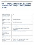 TFM 12 FIRE ALARM TECHNICAL EXAM WITH  COMPLETE SOLUTION &vert;A&plus; GRADED&sol;NEWEST  UPDATE 