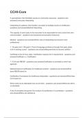 CCHI-Core questions and answers &lpar;1&rpar;