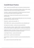 CoreCHI Exam Practice questions and answers