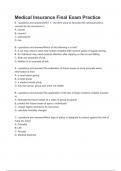 Medical Insurance Final Exam Practice questions and answers &lpar;1&rpar;