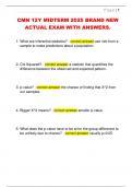 CMN 12Y MIDTERM 2025 BRAND NEW  ACTUAL EXAM WITH ANSWERS&period; 