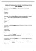 ITSS 3300 UTD FINAL EXAM REVIEW UPDATED QUESTIONS AND ANSWERS