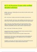 BUNDLE FOR KCS NEWEST EXAMS WITH VERIFIED SOLUTIONS &vert; A&plus; EXAMS 