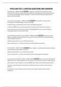 PSYCH 460 TEST 1 UPDATED QUESTIONS AND ANSWERS