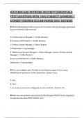 WATCHGUARD NETWORK SECURITY ESSENTIALS TEST QUESTIONS WITH 100&percnt; CORRECT ANSWERS &vert; EXPERT VERIFIED &lpar;EXAM PAPER 2021 REVIEW&rpar;