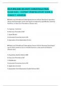 WATCHGUARD SECURITY ESSENTIALS FINAL EXAM 2025 &ndash; EXPERT-VERIFIED STUDY GUIDE & CORRECT ANSWERS