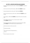 ATC-TEST 1 UPDATED QUESTIONS AND ANSWERS
