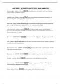 AIS TEST 1 UPDATED QUESTIONS AND ANSWERS