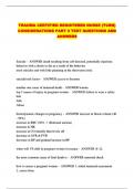 TRAUMA CERTIFIED REGISTERED NURSE &lpar;TCRN&rpar; CONSIDERATIONS PART 2 TEST QUESTIONS AND ANSWERS