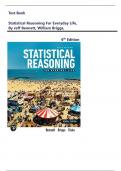 TEST BANK For  Statistical Reasoning for Everyday Life&comma; 6th edition by Jeff Bennett&comma; William Briggs&comma; Verified Chapter's 1 - 10&comma;&vert;&vert;Complete Latest Guide A&plus;