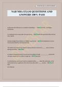 NAB NHA EXAM QUESTIONS AND ANSWERS 100&percnt; PASS