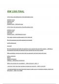 RIM 3300 FINAL EXAM QUESTIONS WITH CORRECT ANSWERS 2025&sol;2026&lpar; A&plus; GRADED 100&percnt; VERIFIED&rpar;&period;