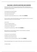 EAQ EXAM 1 UPDATED QUESTIONS AND ANSWERS