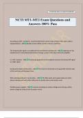 NCTI MT1-MT2 Exam Questions and Answers 100&percnt; Pass