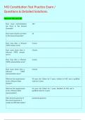 MO Constitution Test Practice Exam &sol; Questions & Detailed Solutions&period;
