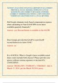 NEWEST ANALYZING FINANCIAL REPORTS WALL STREET PREP REAL EXAM  2025&sol;2026 COMPLETE ACTUAL QUESTIONS AND CORRECT DETAILED ANSWERS &lpar;CORRECT VERIFIED SOLUTIONS&rpar; A NEW UPDATED VERSION &vert;GUARANTEED PASS A&plus; &lpar;FULL REVISED&rpar;