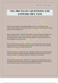 NSG 3001 EXAM 1 QUESTIONS AND ANSWERS 100&percnt; PASS