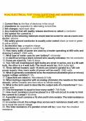 HVAC ELECTRICAL TEST EXAM QUESTIONS AND ANSWERS GRADED A&plus; LATEST UPDATE&period;