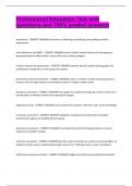 Professional Education Test with  questions and 100&percnt; graded answers