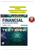 SOLUTION MANUAL Financial Accounting&comma; 13th Edition by C William Thomas and Wendy M&period; Tietz Chapters 1 - 12&comma; Complete