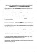 CATA HEALTH SCIENCE EDMENTUM HEALTH CLASS END OF COURSE STUDY SET QUESTIONS