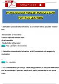 Pharmacology NURS 251 Module 9 Exam (2025 / 2026) portage learning/ ABCnursing/Geneva College Questions and Verified Answers, 100% Guarantee Pass