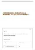 MCB3023 EXAM 3 QUESTIONS & ANSWERS SOLVED 100&percnt; CORRECT&excl;&excl;