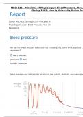 MSCI 522 - Principles of Physiology II Blood Pressure&comma; Flow&comma; and Resistance report &lpar;Spring 2025&rpar; Liberty University Online Academy