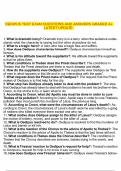 OEDIPUS TEST EXAM QUESTIONS AND ANSWERS GRADED A&plus; LATEST UPDATE&period;