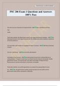 PSC 206 Exam 1 Questions and Answers 100&percnt; Pass
