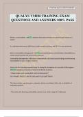 QUALYS VMDR TRAINING EXAM QUESTIONS AND ANSWERS 100&percnt; PASS