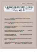 S-12 CITYWIDE SPRINKLER SYSTEMS&comma; S12 sprinkler Test Exam Questions and Answers 100&percnt; Pass