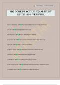SIG CODE PRACTICE EXAM STUDY GUIDE 100&percnt; VERIFIED&period;