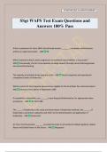 SSgt WAPS Test Exam Questions and Answers 100&percnt; Pass