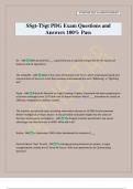 SSgt-TSgt PDG Exam Questions and Answers 100&percnt; Pass